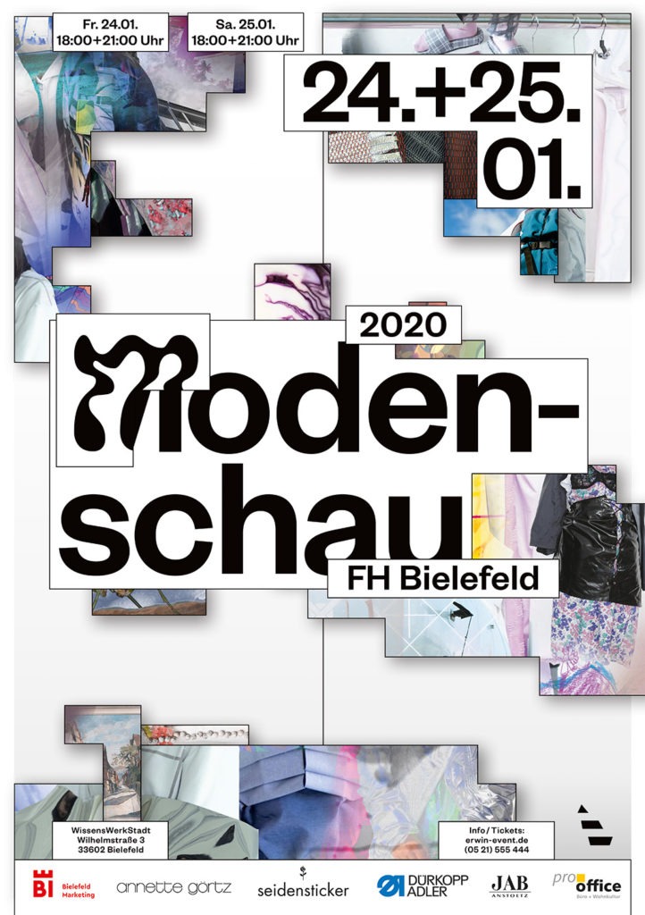 Modeluft in Bielefeld schnuppern: Am 24. und 25. Januar 2020 findet in der WissensWerkStadt die Modenschau des Fachbereichs Gestaltung statt.